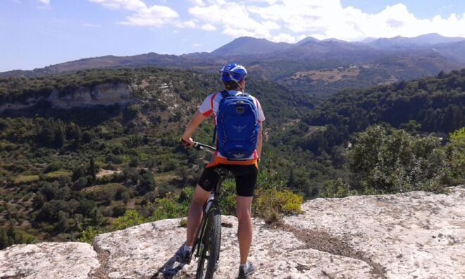 Eleftherna-MTB View from Eleftherna Rock Eleftherna-MTB View from Eleftherna Rock